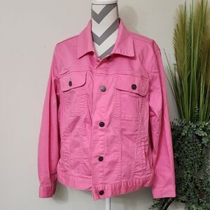St. John's Bay Vibrant Pink Denim Jacket